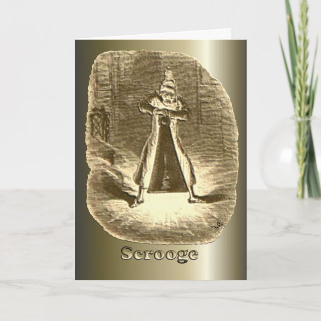 Cartes Pour Fêtes Annuelles Grippe-sou de Noël - un chant de Noël (Devant)