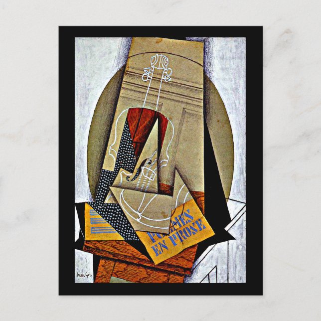 Cartes Pour Fêtes Annuelles Gris - Photographie de Violon et tableau de bord (Devant)