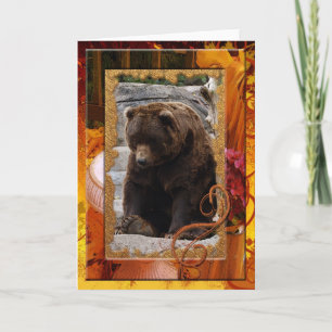 Cartes Pour Fêtes Annuelles grizzli-ours-010