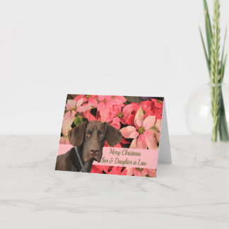 Cartes Pour Fêtes Annuelles Grizzly brillant Fils et fille en droit Joyeux Noë