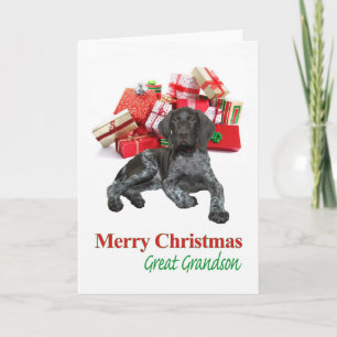 Cartes Pour Fêtes Annuelles Grizzly brillant Grand Grand-fils Joyeux Noël