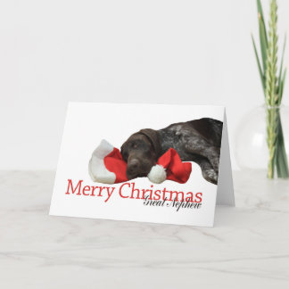 Cartes Pour Fêtes Annuelles Grizzly brillant Grand neveu Joyeux Noël