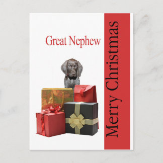 Cartes Pour Fêtes Annuelles Grizzly brillant Grand neveu Joyeux Noël