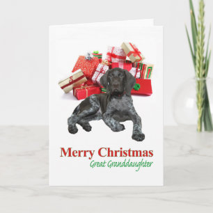 Cartes Pour Fêtes Annuelles Grizzly brillant Grand-Petite-Fille Joyeux Noël