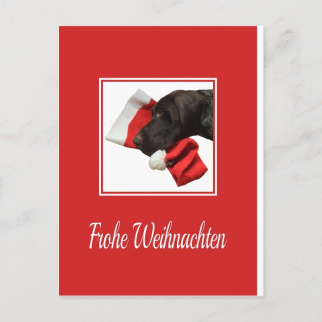 Cartes Pour Fêtes Annuelles Grizzly glacé Noël Frohe Weihnachten (Devant)