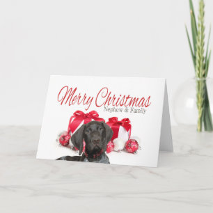 Cartes Pour Fêtes Annuelles Grizzly Nephew et famille Joyeux Noël