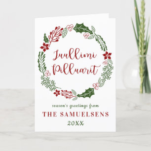 Cartes Pour Fêtes Annuelles Groenland Joyeux Noël, Custom