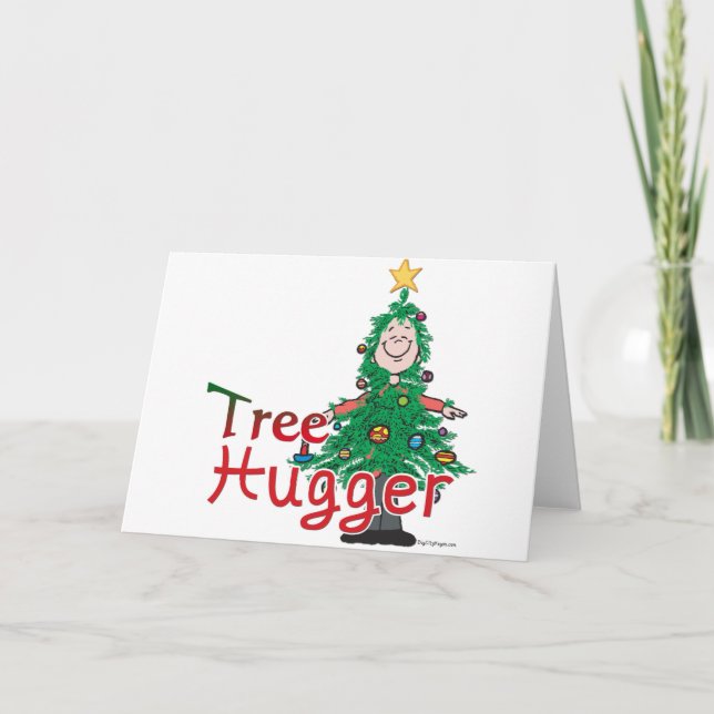 Cartes Pour Fêtes Annuelles Gros arbre de Noël (Devant)