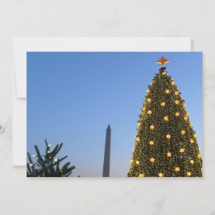 Cartes Pour Fêtes Annuelles Gros et petits arbres de Noël II Vacances à DC