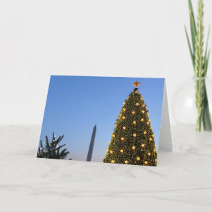 Cartes Pour Fêtes Annuelles Gros et petits arbres de Noël II Vacances à DC