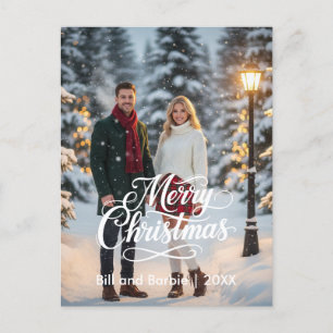 Cartes Pour Fêtes Annuelles Gros Joyeux Couples de Noël