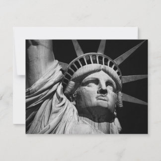 Cartes Pour Fêtes Annuelles Gros plan Statue blanche noire de la Liberté New Y