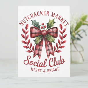 Cartes Pour Fêtes Annuelles Groupe de marché de shopping Club Social Casse-Noi
