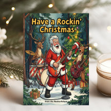 Groupe de Noël de renne de Santa Rockin'