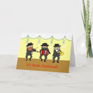 Cartes Pour Fêtes Annuelles Groupe Klezmer pour Rosh Hashanah, Nouvel An juif