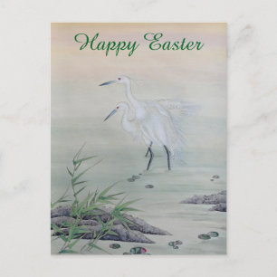 Cartes Pour Fêtes Annuelles Grues dans la rivière Chinoise