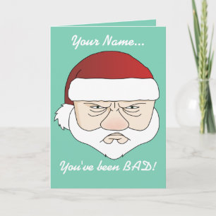 Cartes Pour Fêtes Annuelles Grumpy Père Noël