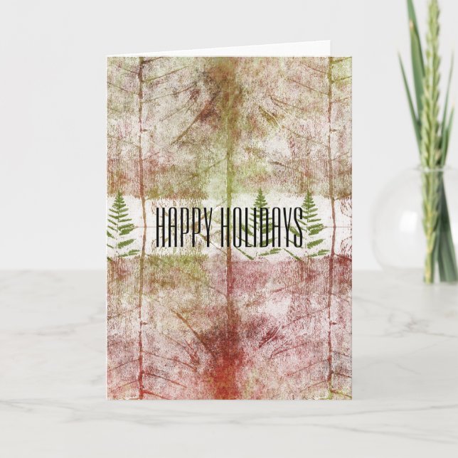 Cartes Pour Fêtes Annuelles Grunge Holiday (Devant)