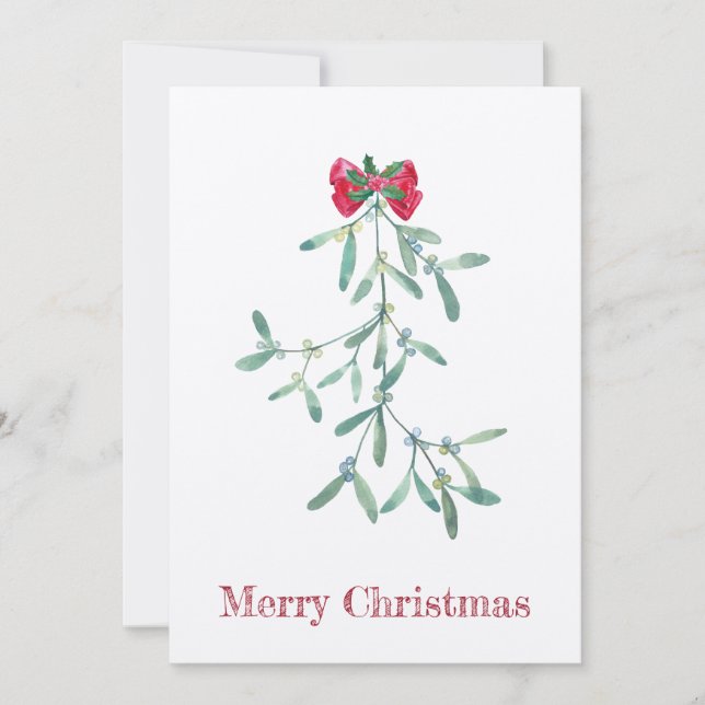 Cartes Pour Fêtes Annuelles Gui (Devant)