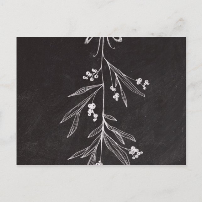 Cartes Pour Fêtes Annuelles Gui de vacances de tableau - Noël (Devant)