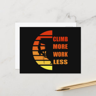 Cartes Pour Fêtes Annuelles Guillemets d'escalade rock motivationnel