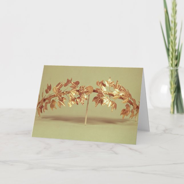 Cartes Pour Fêtes Annuelles Guirlande de laurier, Mycenae (Devant)