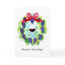 Guirlande de Noël de raisins de cuve du comté de