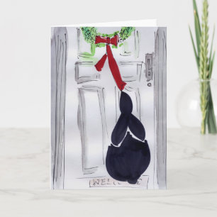 Cartes Pour Fêtes Annuelles Guirlande de porte