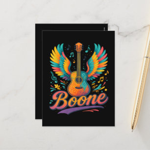 Cartes Pour Fêtes Annuelles Guitare Boone