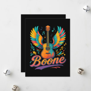 Cartes Pour Fêtes Annuelles Guitare Boone