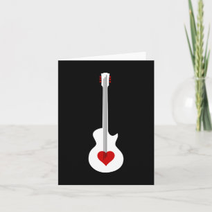 Cartes Pour Fêtes Annuelles Guitare cardiaque