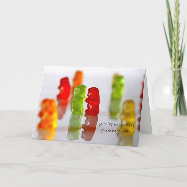 Cartes Pour Fêtes Annuelles Gummy Love (Devant)