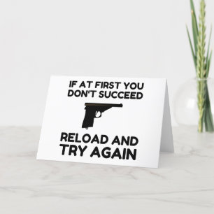 Cartes Pour Fêtes Annuelles Gun Reload