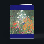 Cartes Pour Fêtes Annuelles Gustav Klimt Blumengarten<br><div class="desc">Gustav Klimt ~ 1905/06 Blumengarten - Gustav Klimt était un peintre symboliste autrichien et l'un des membres les plus importants du mouvement de sécession de l'Art Nouveau de Vienne. Ses oeuvres majeures comprennent des peintures, des peintures murales, des croquis et d'autres objets d'art. Le sujet principal de Klimt était le...</div>