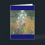 Cartes Pour Fêtes Annuelles Gustav Klimt Blumengarten<br><div class="desc">Gustav Klimt ~ 1905/06 Blumengarten - Gustav Klimt était un peintre symboliste autrichien et l'un des membres les plus importants du mouvement de sécession de l'Art Nouveau de Vienne. Ses oeuvres majeures comprennent des peintures, des peintures murales, des croquis et d'autres objets d'art. Le sujet principal de Klimt était le...</div>