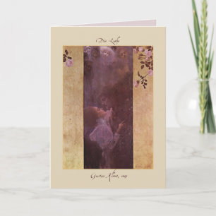 Cartes Pour Fêtes Annuelles Gustav Klimt L'Amour 1895