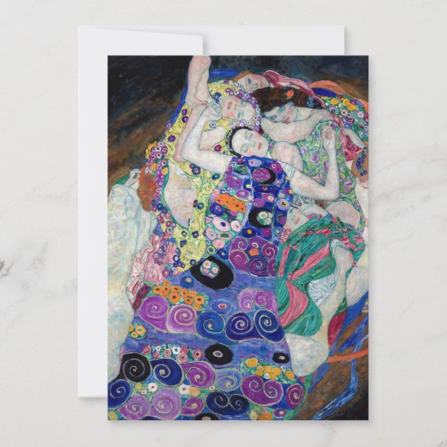 Cartes Pour Fêtes Annuelles Gustav Klimt Peindre La Vierge (Devant)