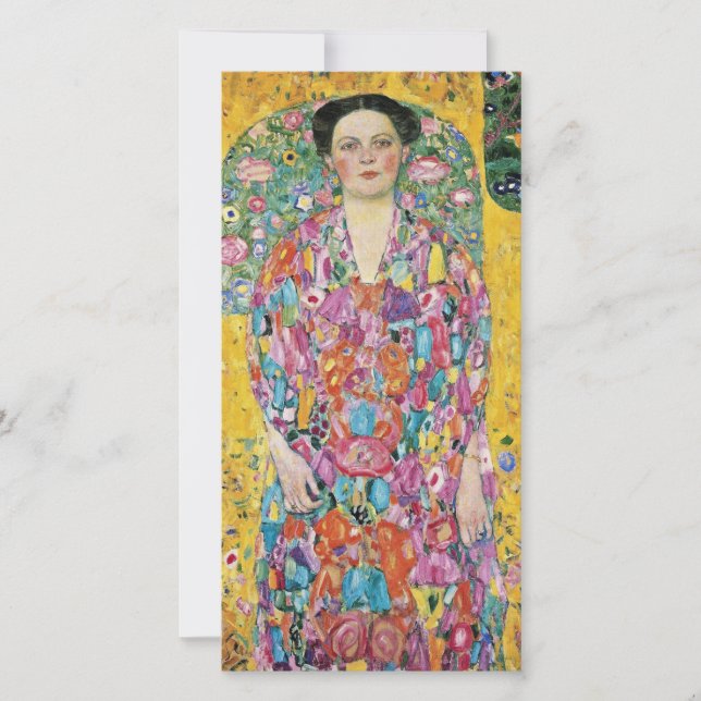 Cartes Pour Fêtes Annuelles Gustav Klimt - Portrait D'Eugenia Primavesi (Devant)