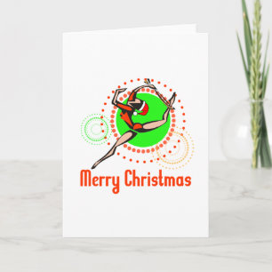 Cartes Pour Fêtes Annuelles Gymnastique rythmique Joyeux Noël