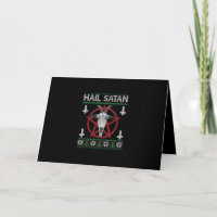 Hail Satan Goat Head Pentagram Funny Satané Vilain