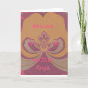 Cartes Pour Fêtes Annuelles Hakuna Matata Joyeux Noël joli coeur design
