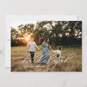 Cartes Pour Fêtes Annuelles Hallelujah Scripts Noël Religieux