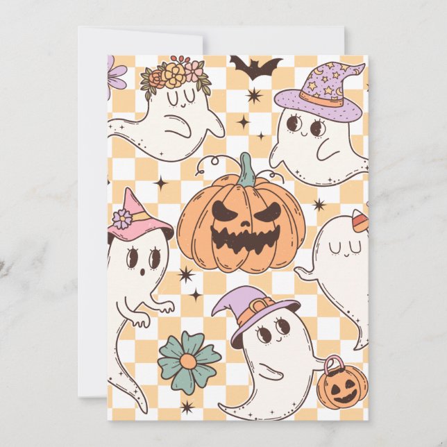 Cartes Pour Fêtes Annuelles Halloween (Devant)