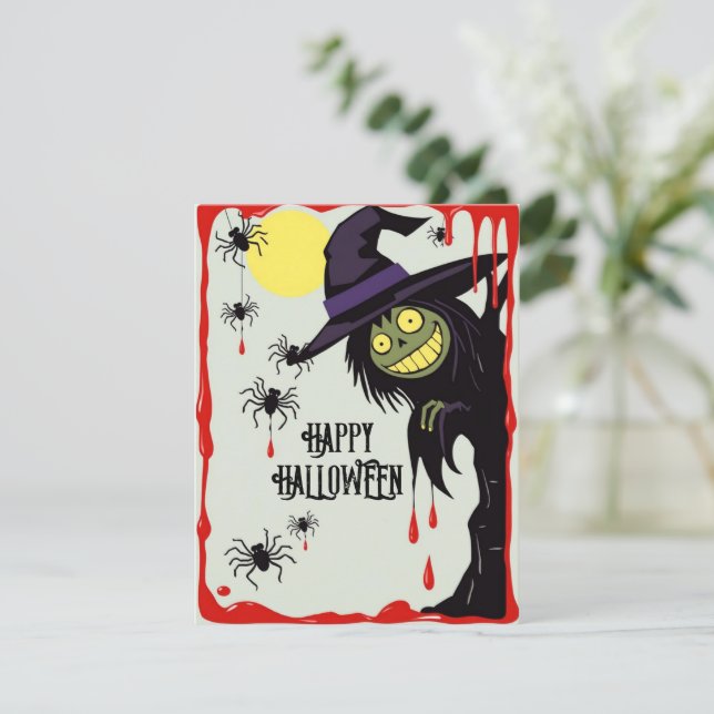 Cartes Pour Fêtes Annuelles Halloween (Debout devant)