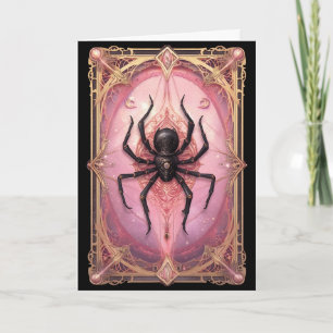 Cartes Pour Fêtes Annuelles Halloween Araignée Veuve Noire Vintage