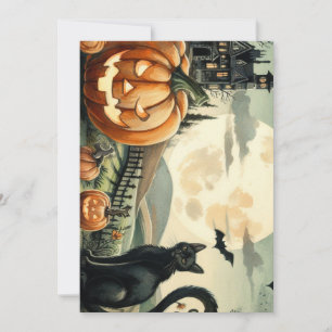 Cartes Pour Fêtes Annuelles Halloween/Automne/Automne/citrouille/chat