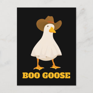 Cartes Pour Fêtes Annuelles Halloween Boo Goose Drôle mignon Fantôme Simple Am