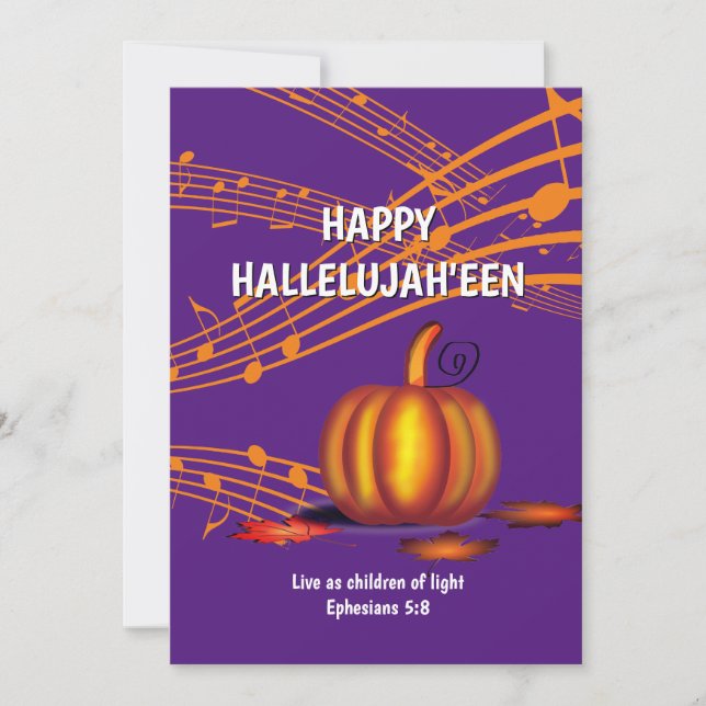 Cartes Pour Fêtes Annuelles Halloween chrétien (Devant)