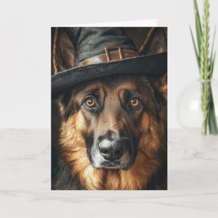 Cartes Pour Fêtes Annuelles Halloween de Berger Allemand