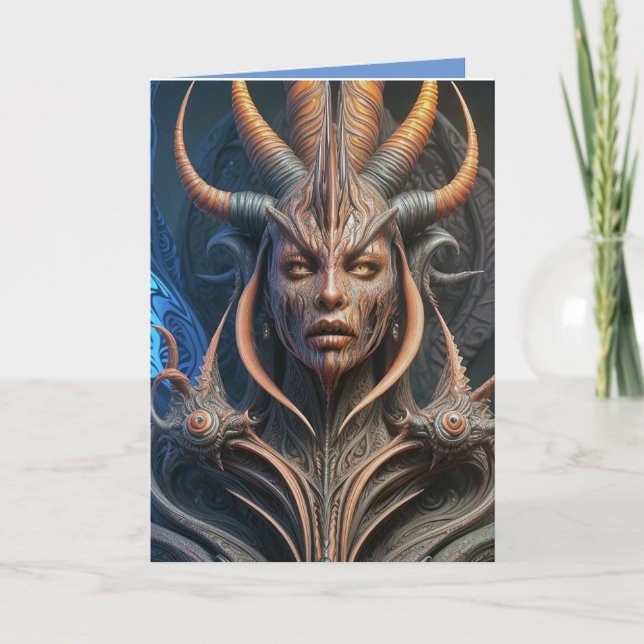 Cartes Pour Fêtes Annuelles Halloween Demon (Devant)